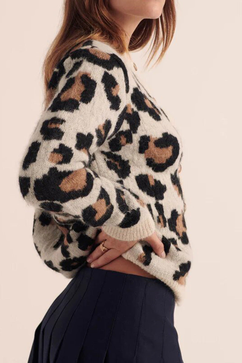 Leopard Print Cardigan