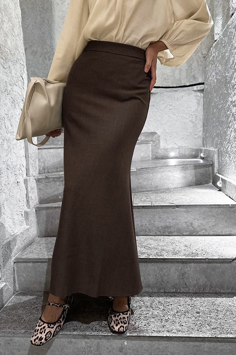 Elegant Mermaid Midi Skirt