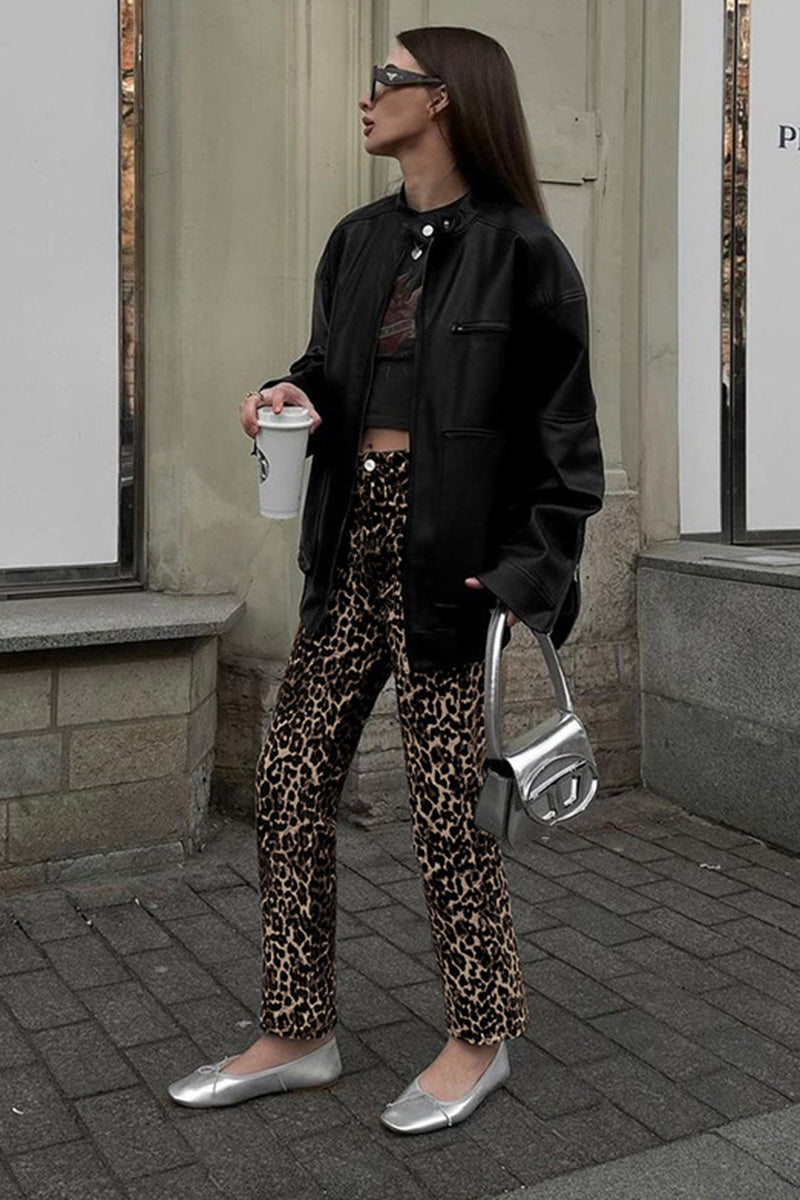 Leopard Print Pants