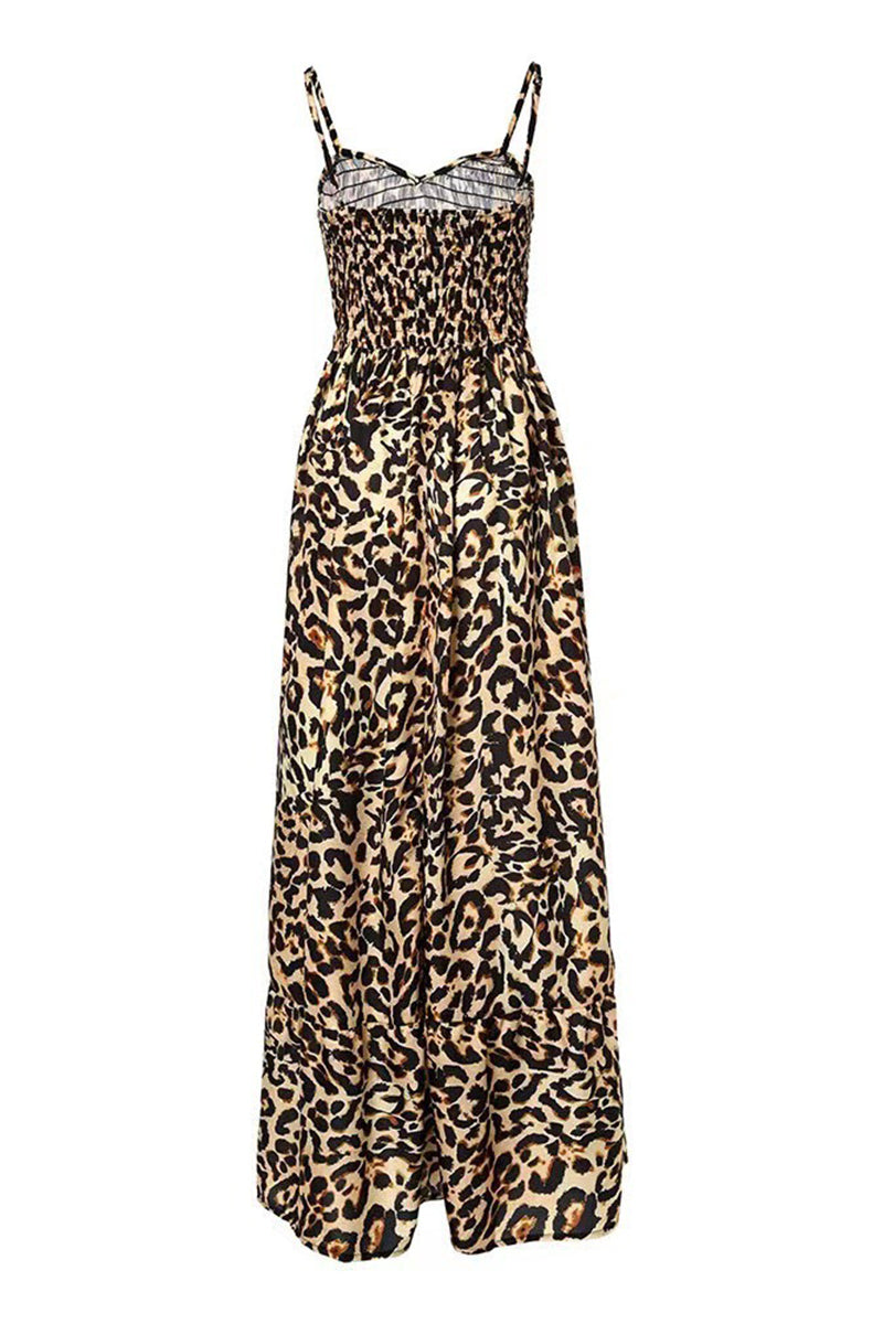 Leopard Print Maxi Dress