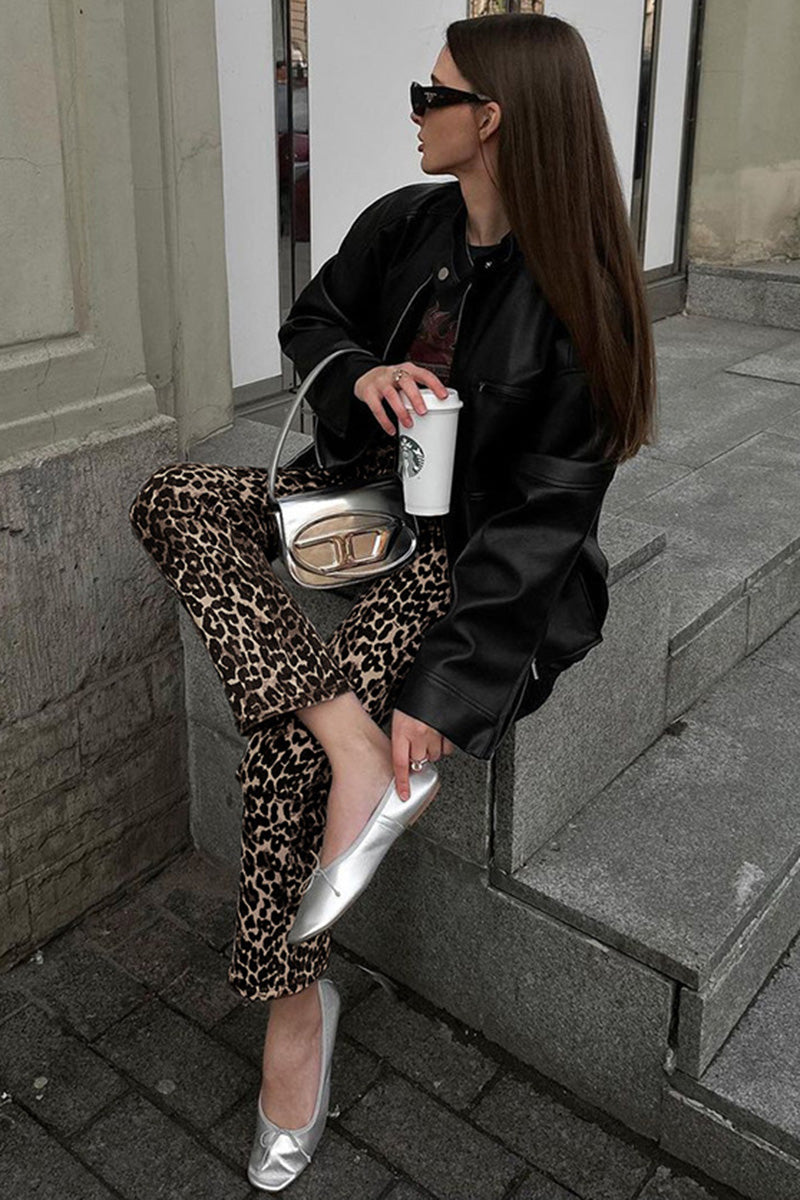 Leopard Print Pants