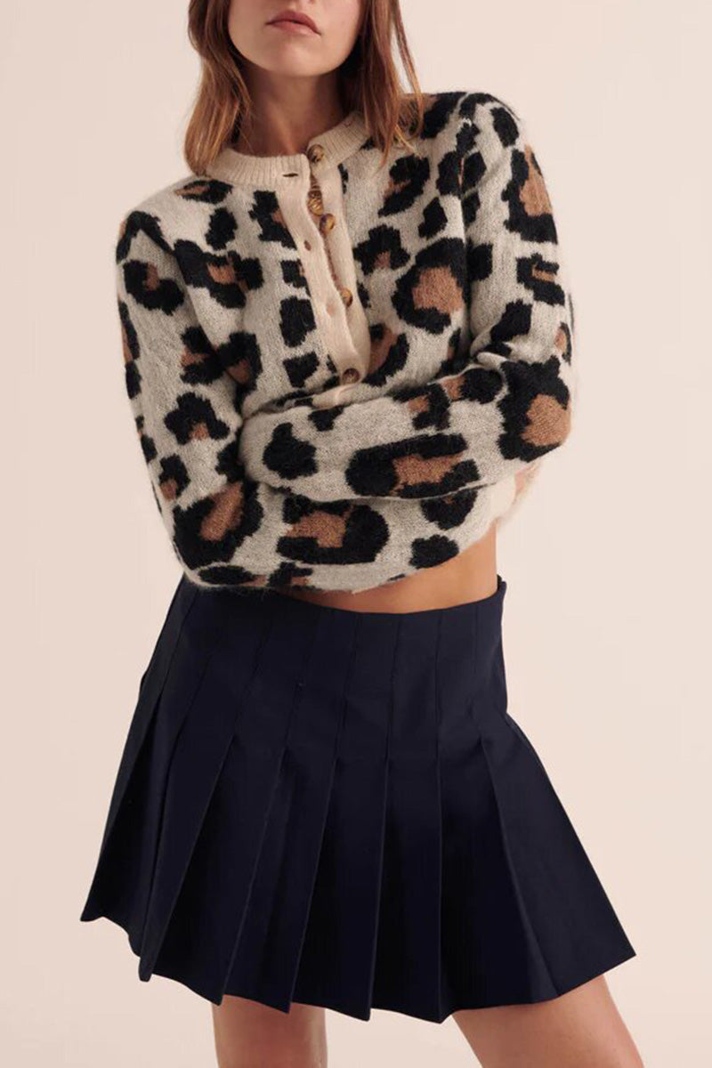 Leopard Print Cardigan