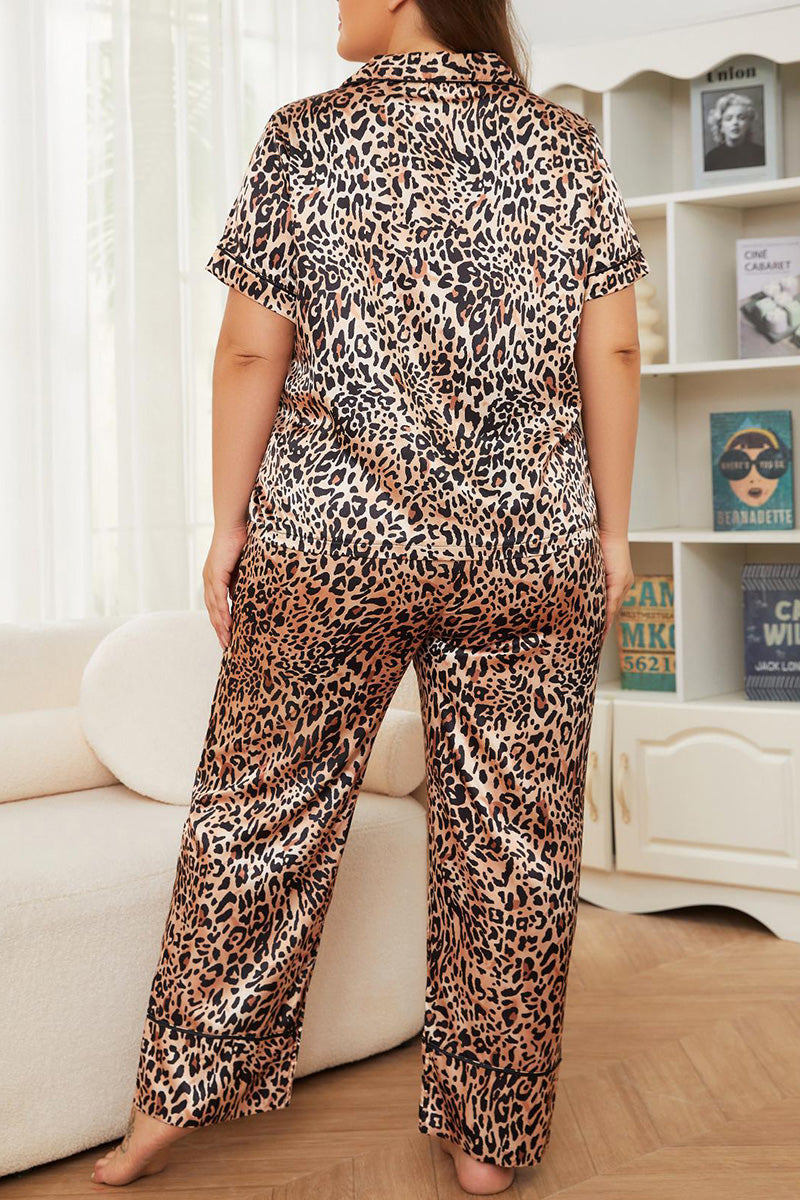 Leopard Print Lounge Set