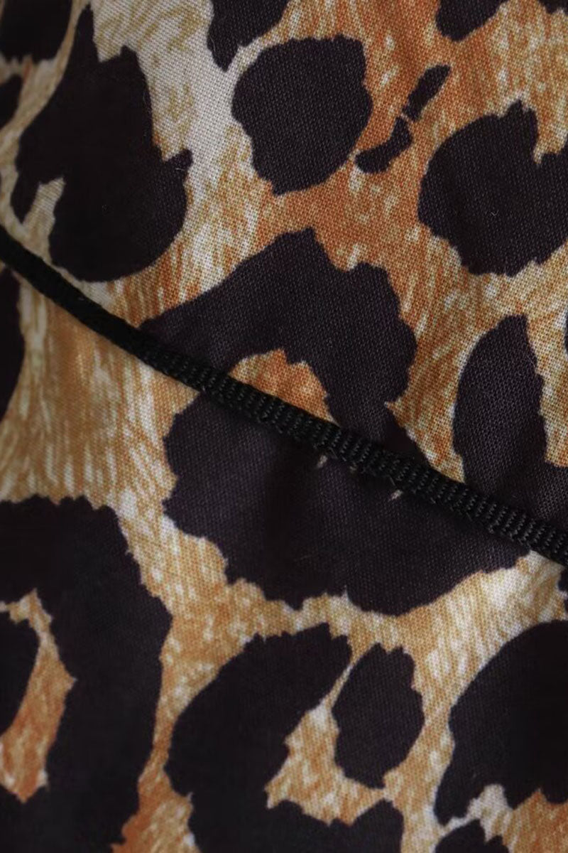 Wide-Leg Animal Print Lounge Pants