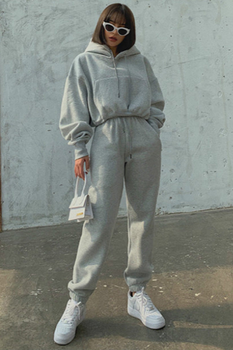 Casual Oversized Hoodie and Jogger Set