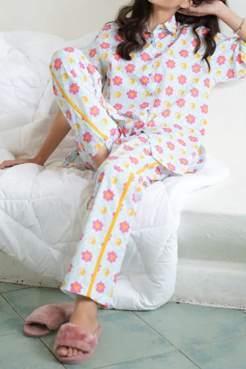 Printed Pajama Set