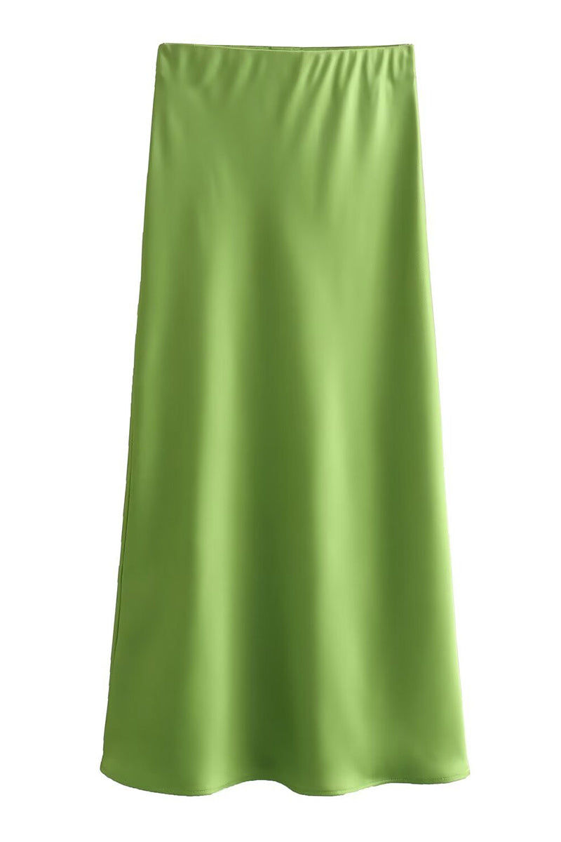 Assorted Color Satin Skirt