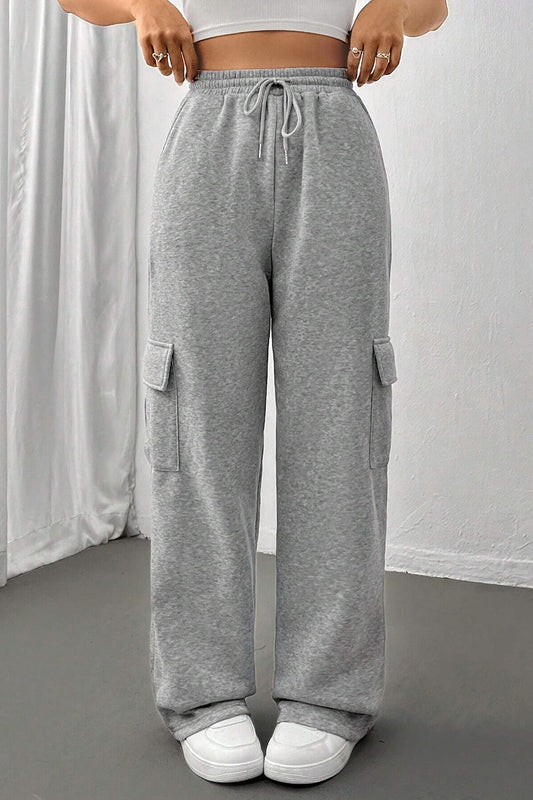 Multi-Pocket Straight-Leg Pants