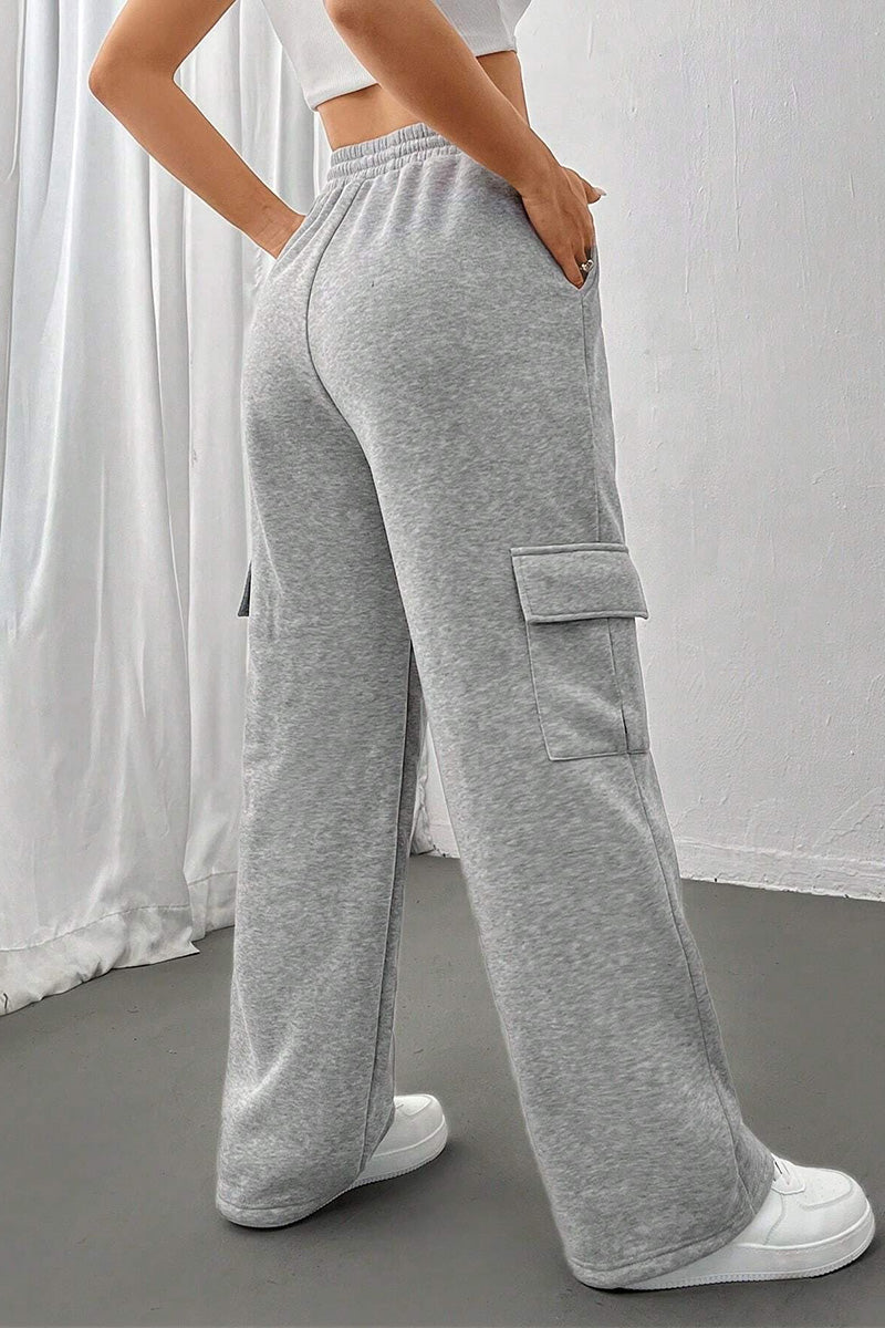 Multi-Pocket Straight-Leg Pants