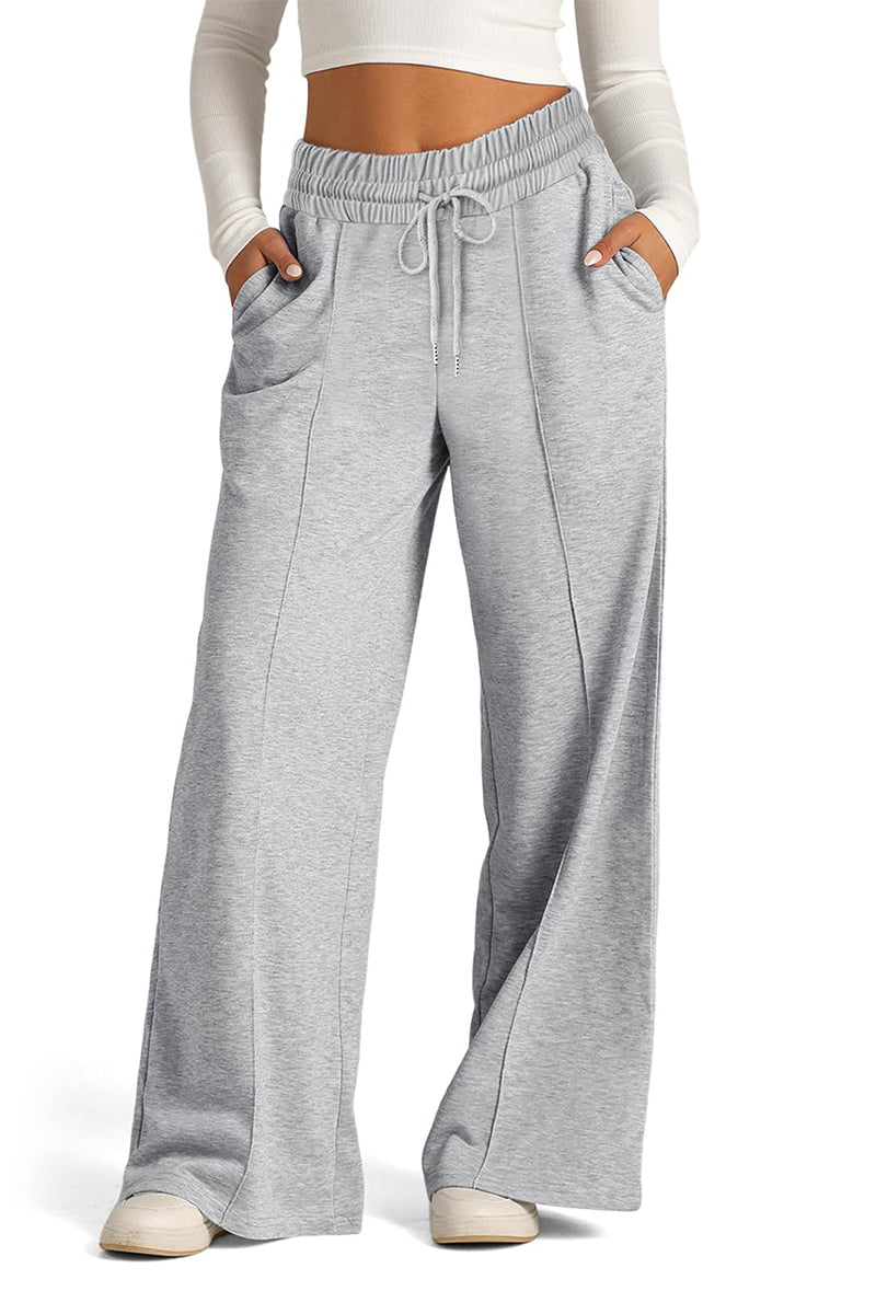 Wide-Leg Drawstring Lounge Pants