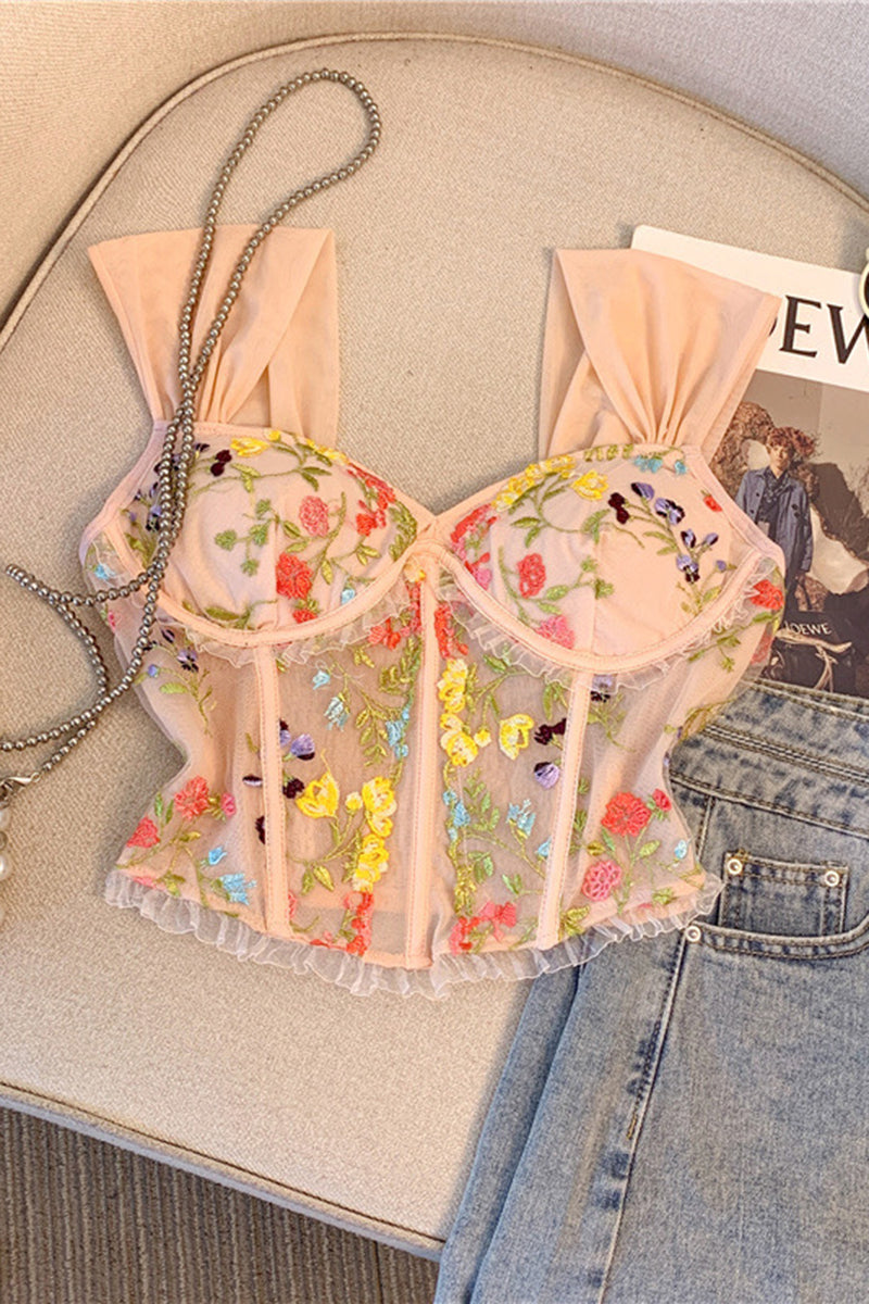 Floral Bustier Top