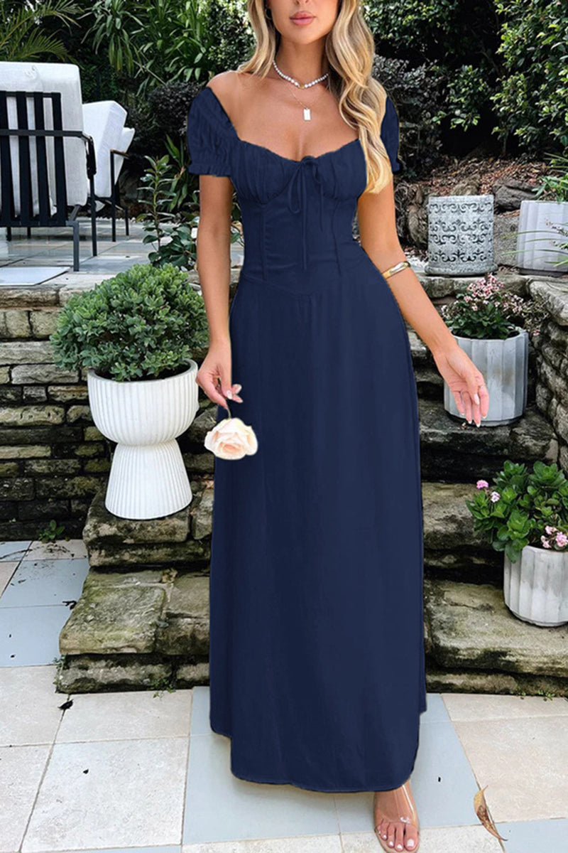 Corset-Style Maxi Dress