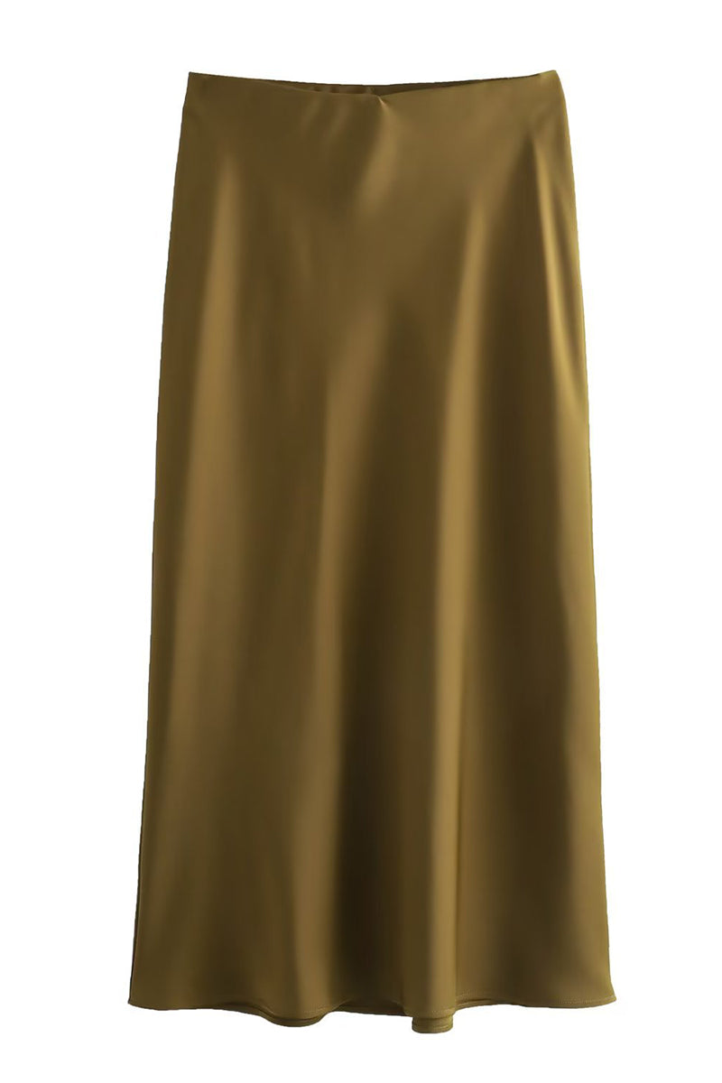 Assorted Color Satin Skirt