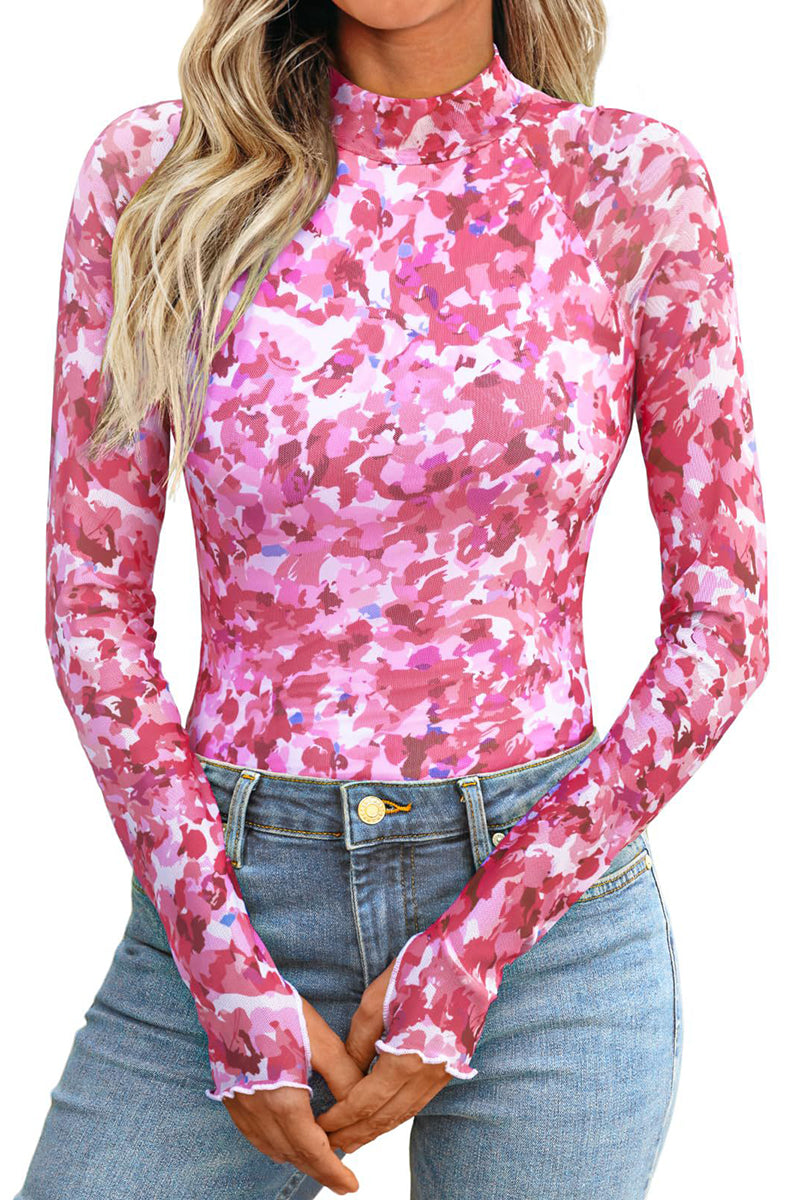 Floral Print Long Sleeve Top