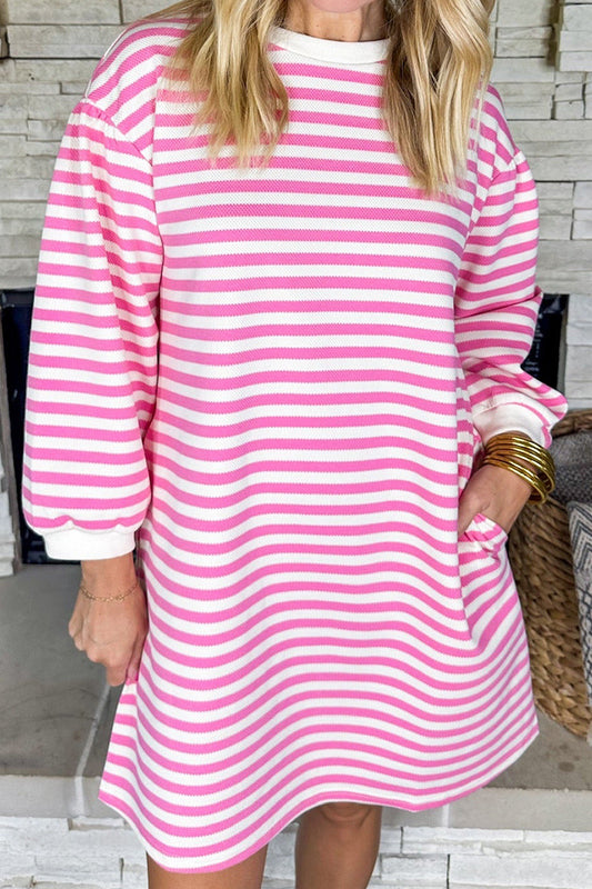 Striped Long Sleeve Dress