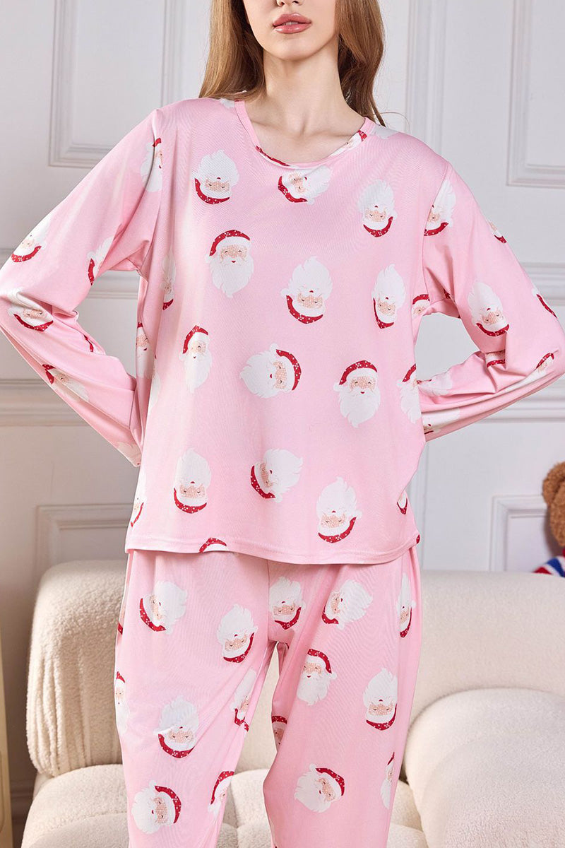 Festive Print Pajama Set