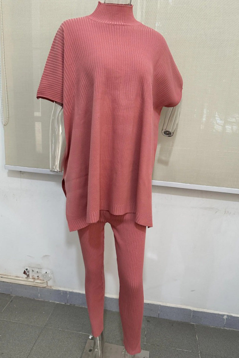 Ribbed Tunic and Leggings Set