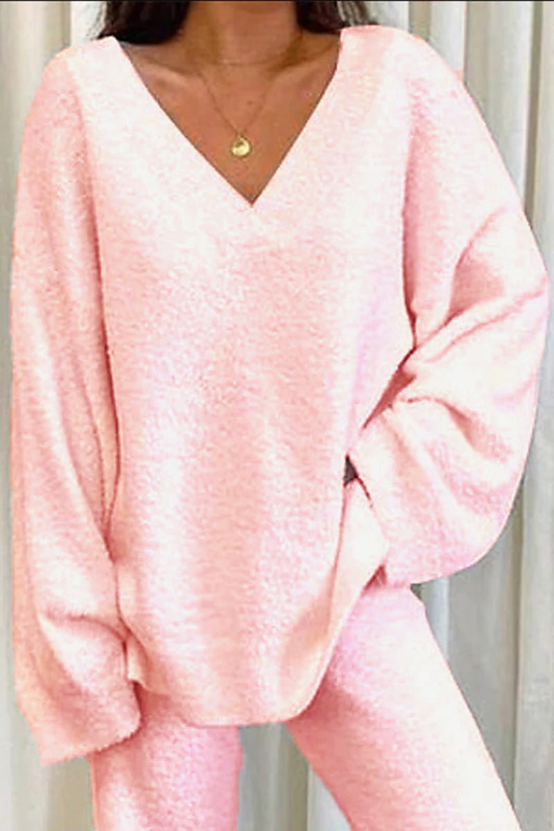 Cozy V-Neck Lounge Set