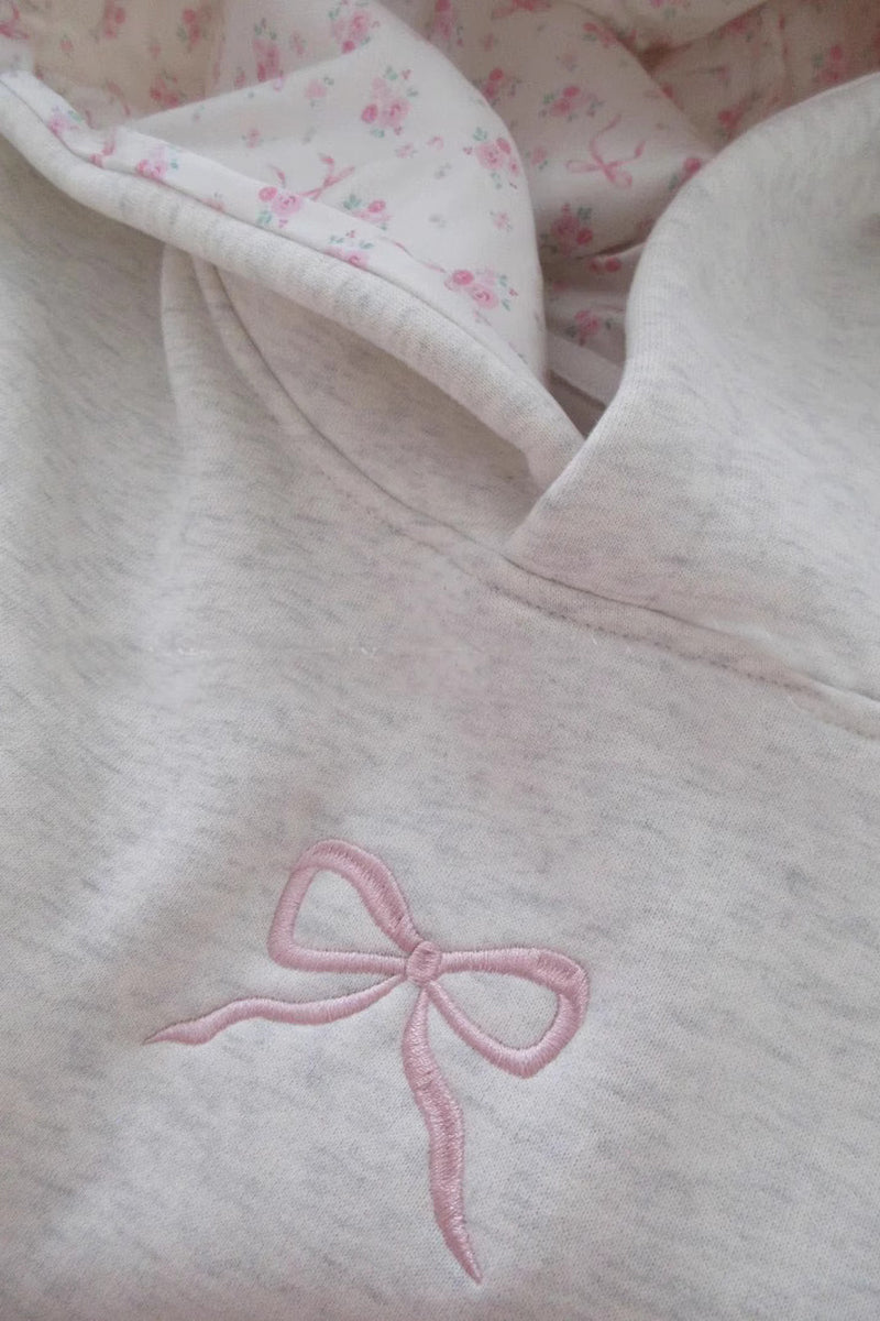 Bow Accent Hoodie