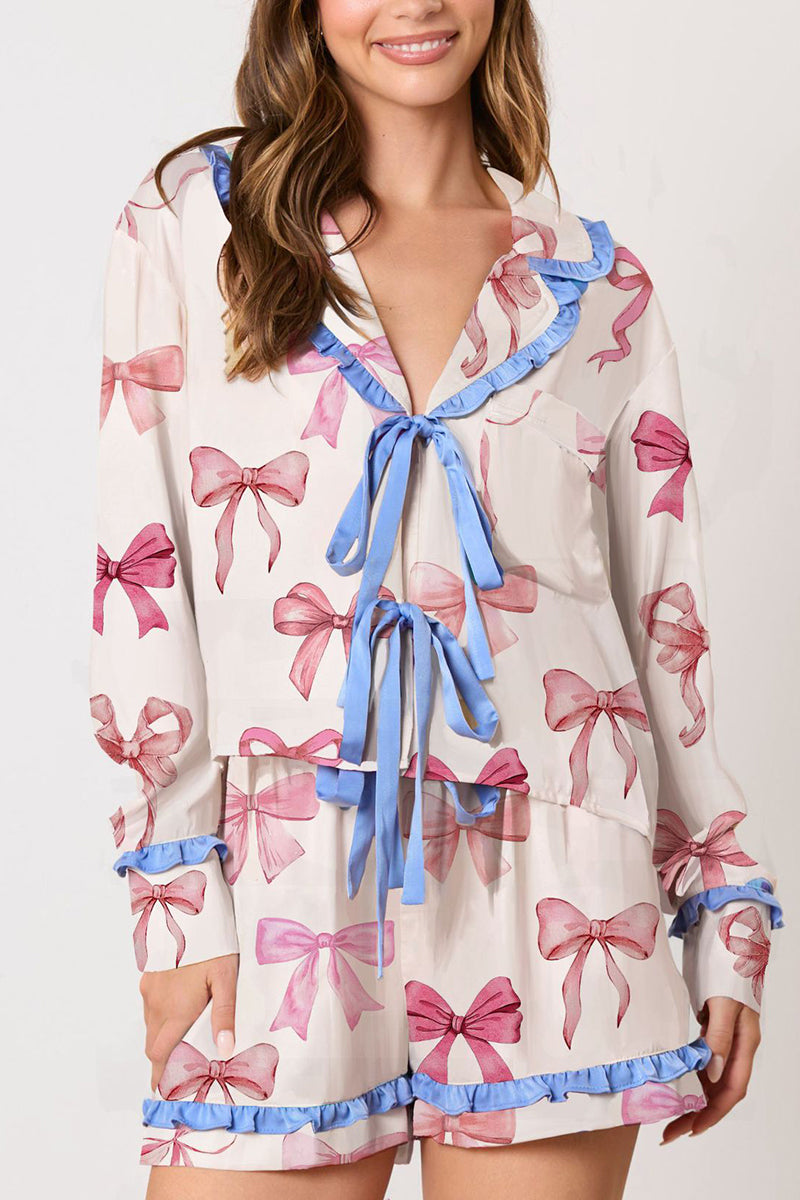 Printed Valentine's Pajama Set