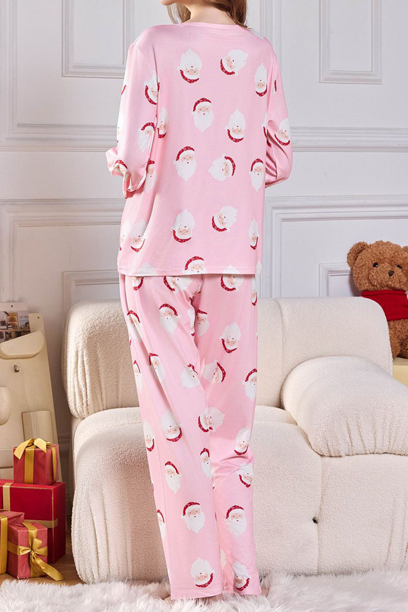 Festive Print Pajama Set