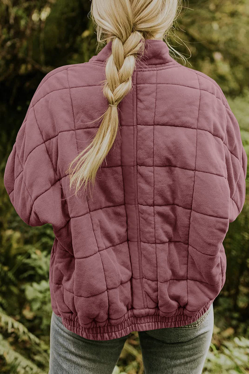 Quilted Zip-Up Jacket