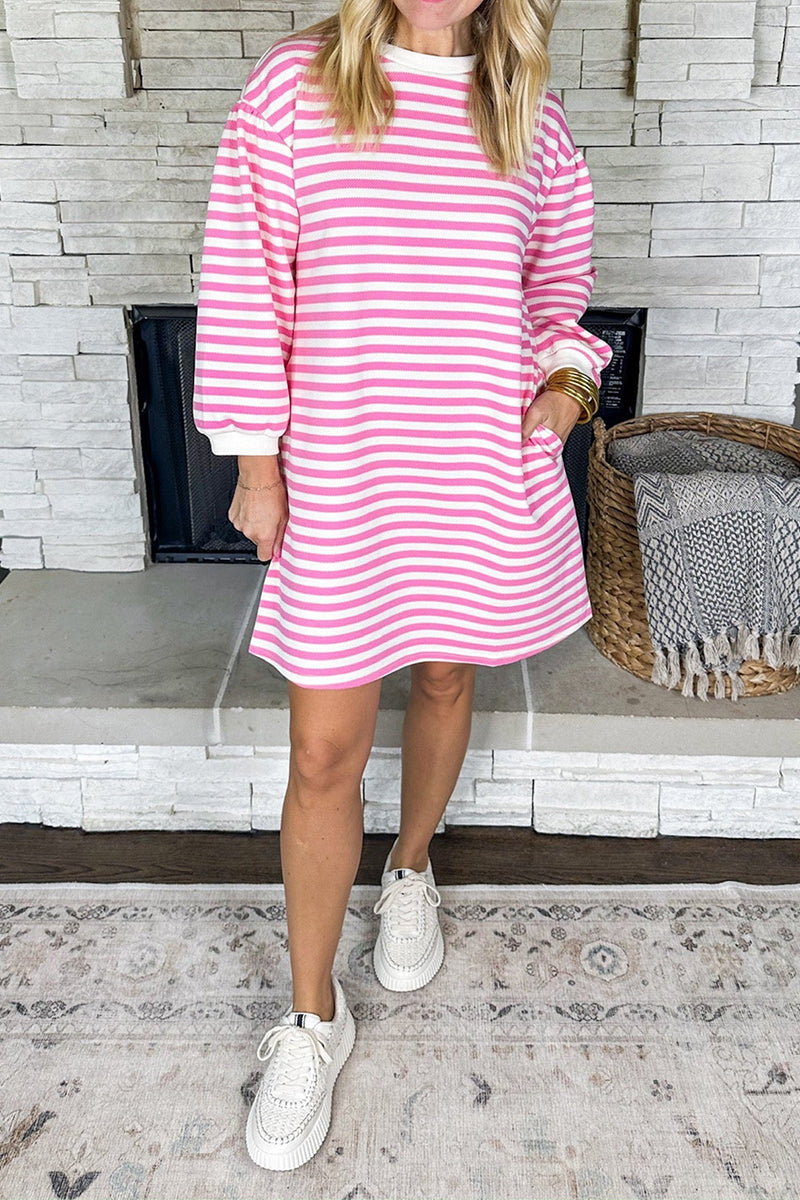 Striped Long Sleeve Dress