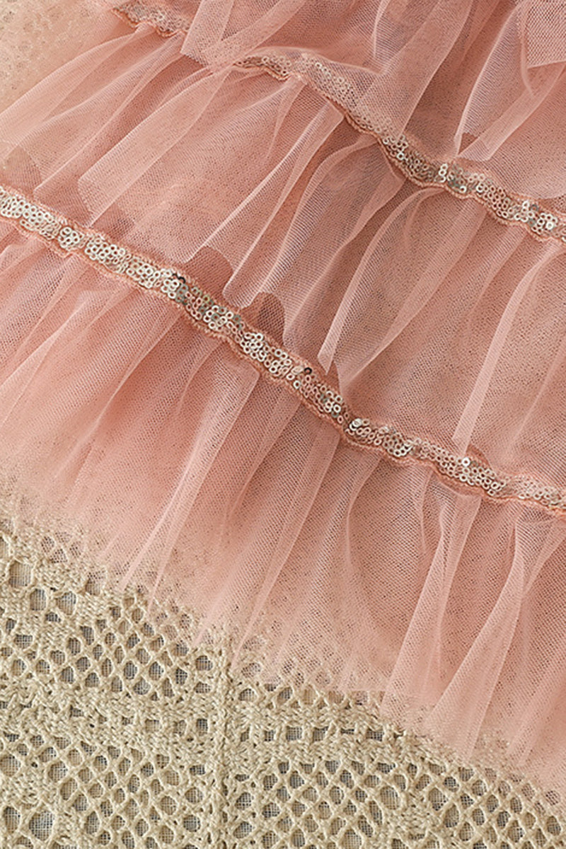 Sequin Layered Tulle Skirt