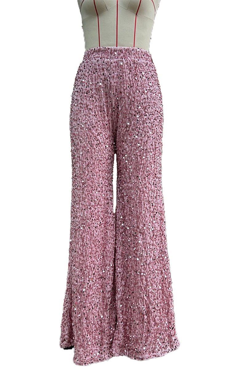 Sequin Wide Leg Pants