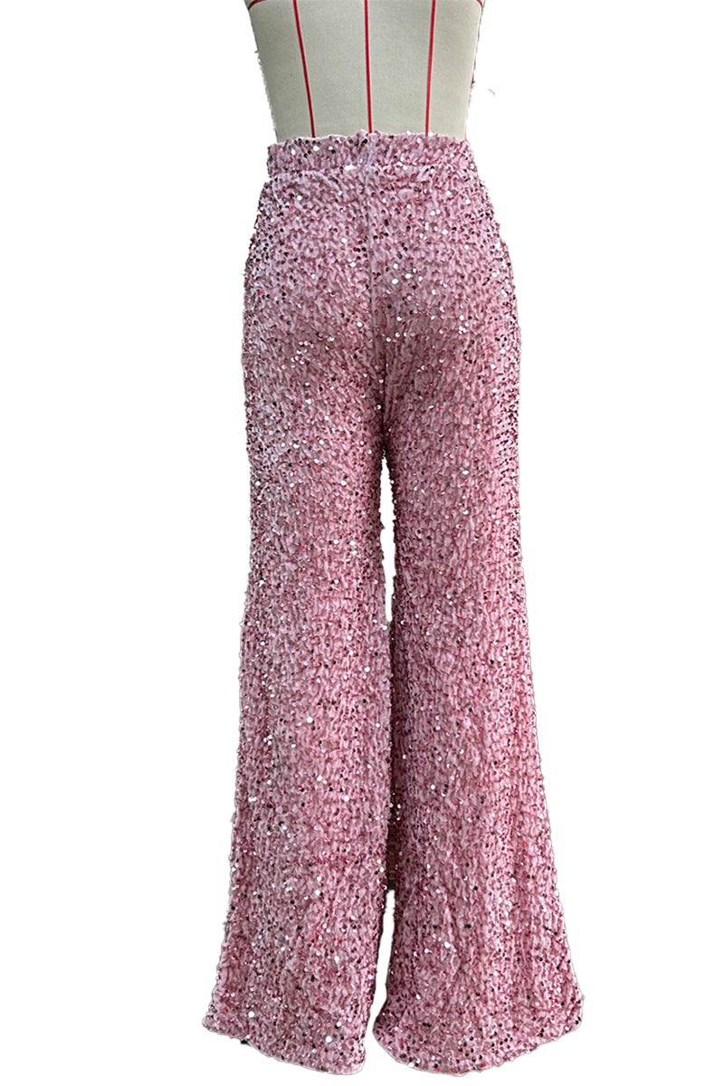 Sequin Wide Leg Pants