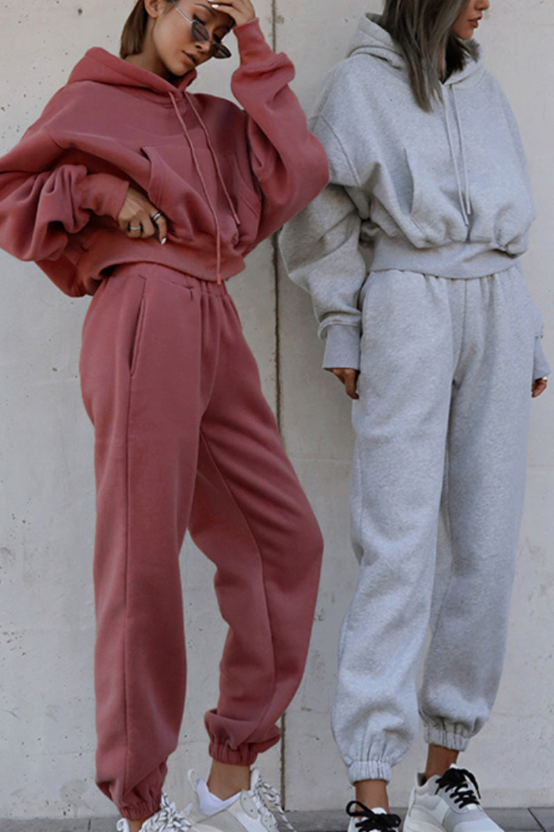 Casual Oversized Hoodie and Jogger Set