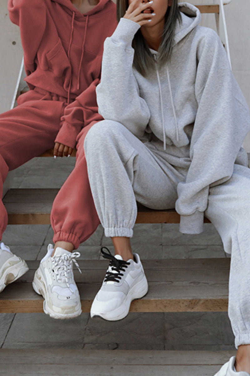 Casual Oversized Hoodie and Jogger Set