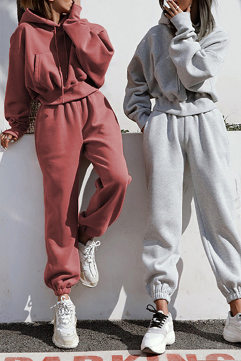 Casual Oversized Hoodie and Jogger Set