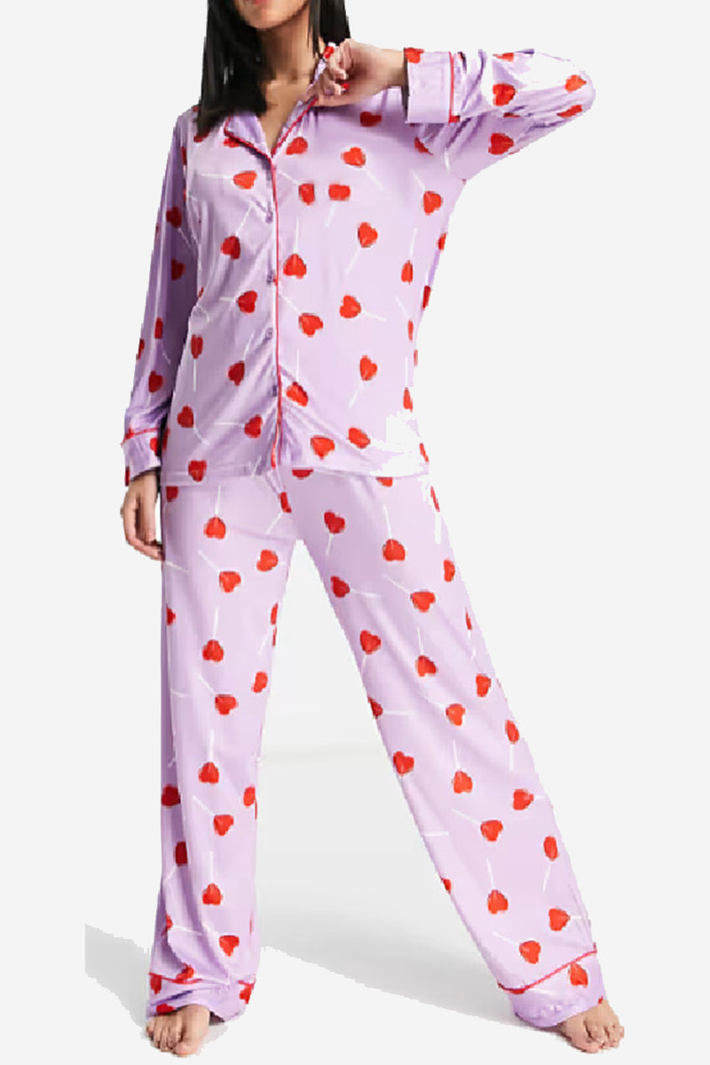 Printed Pajama Set