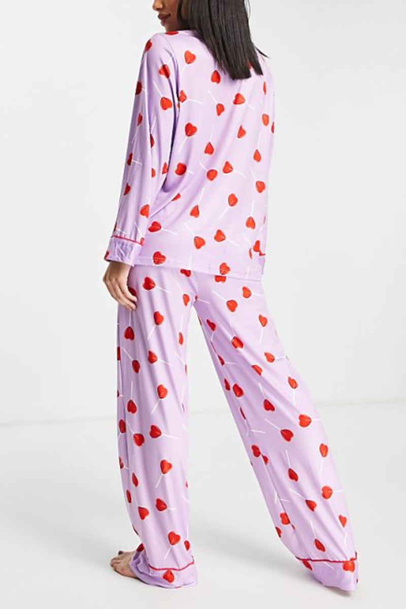 Printed Pajama Set