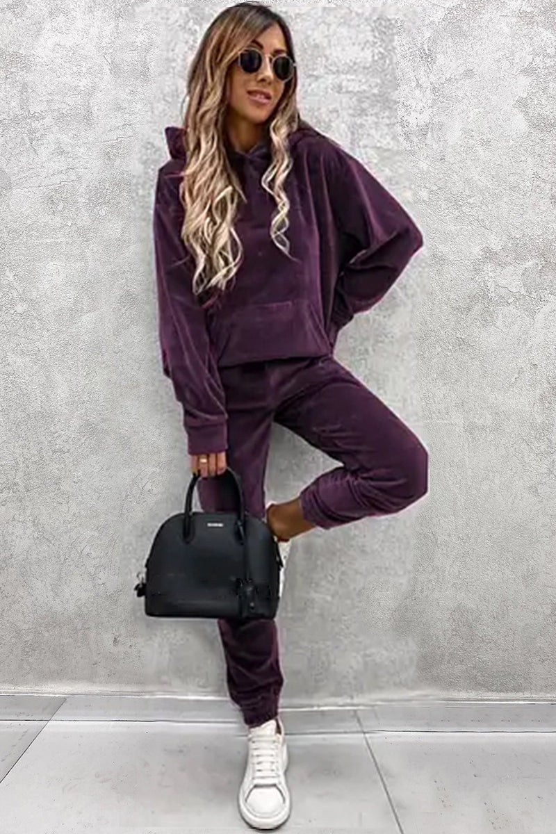 Relaxed Fit Hoodie and Jogger Set