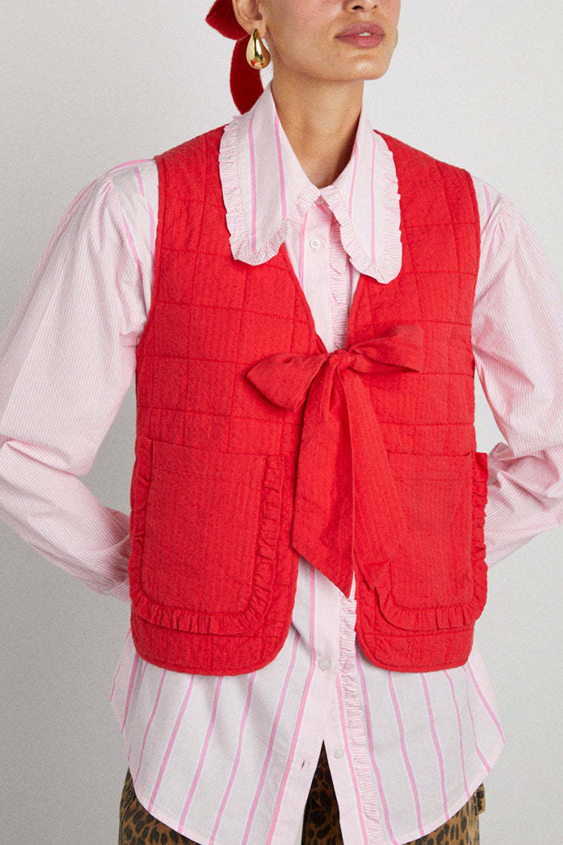 Front Bow Tie Vest