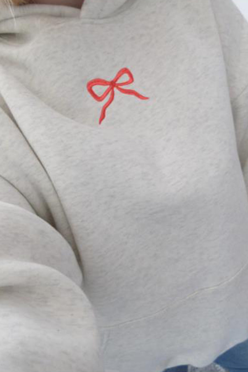 Bow Accent Hoodie