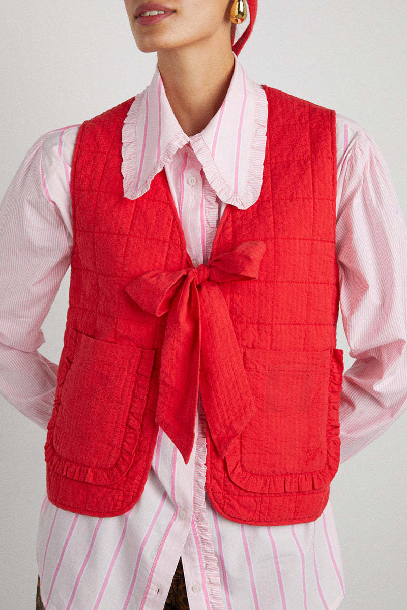 Front Bow Tie Vest