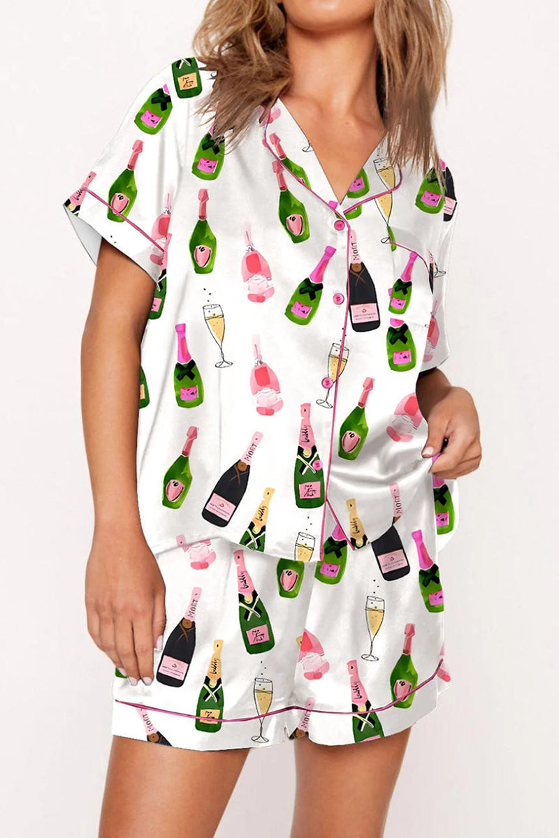 Printed Two-Piece Pajama Set