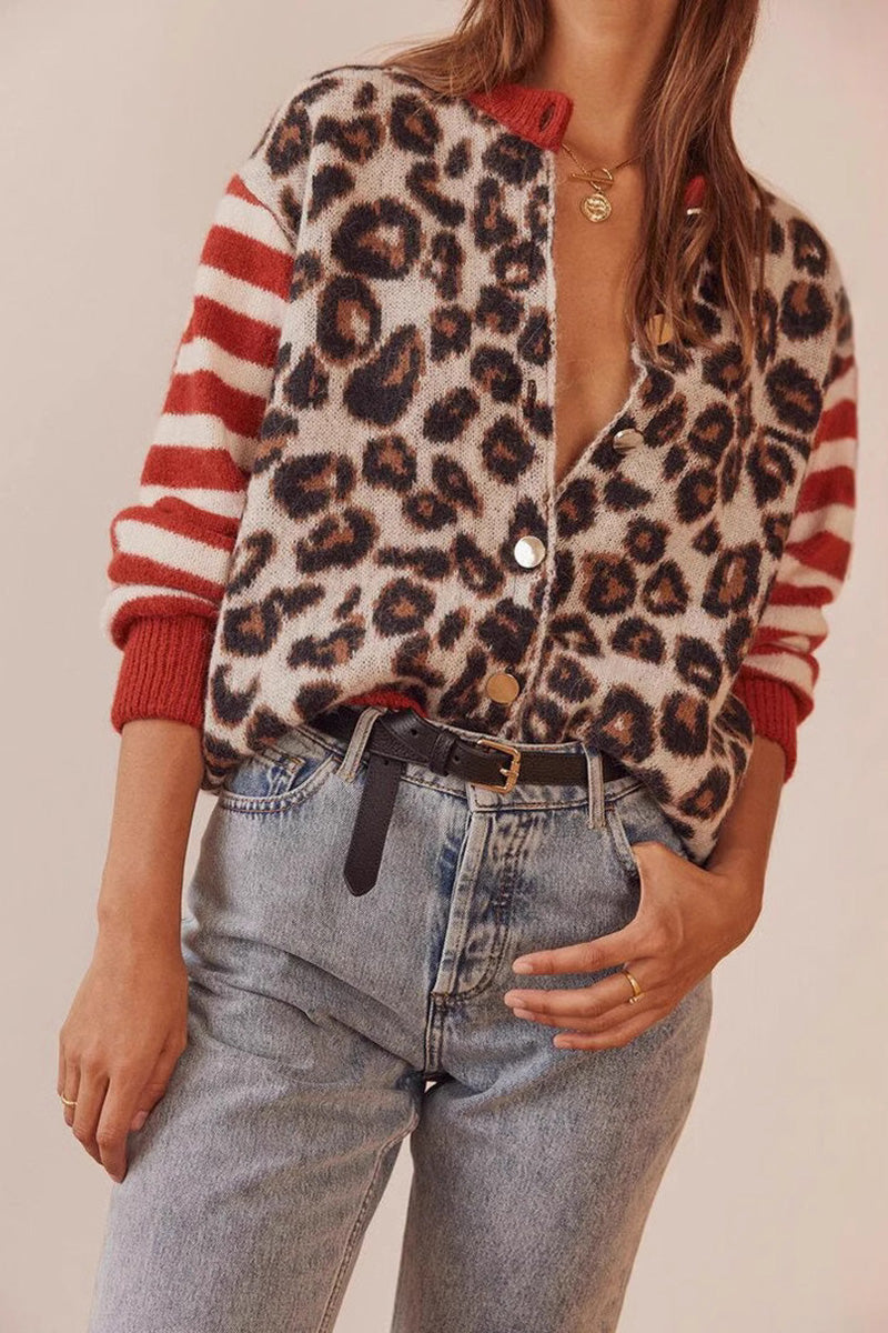 Leopard Print Cardigan