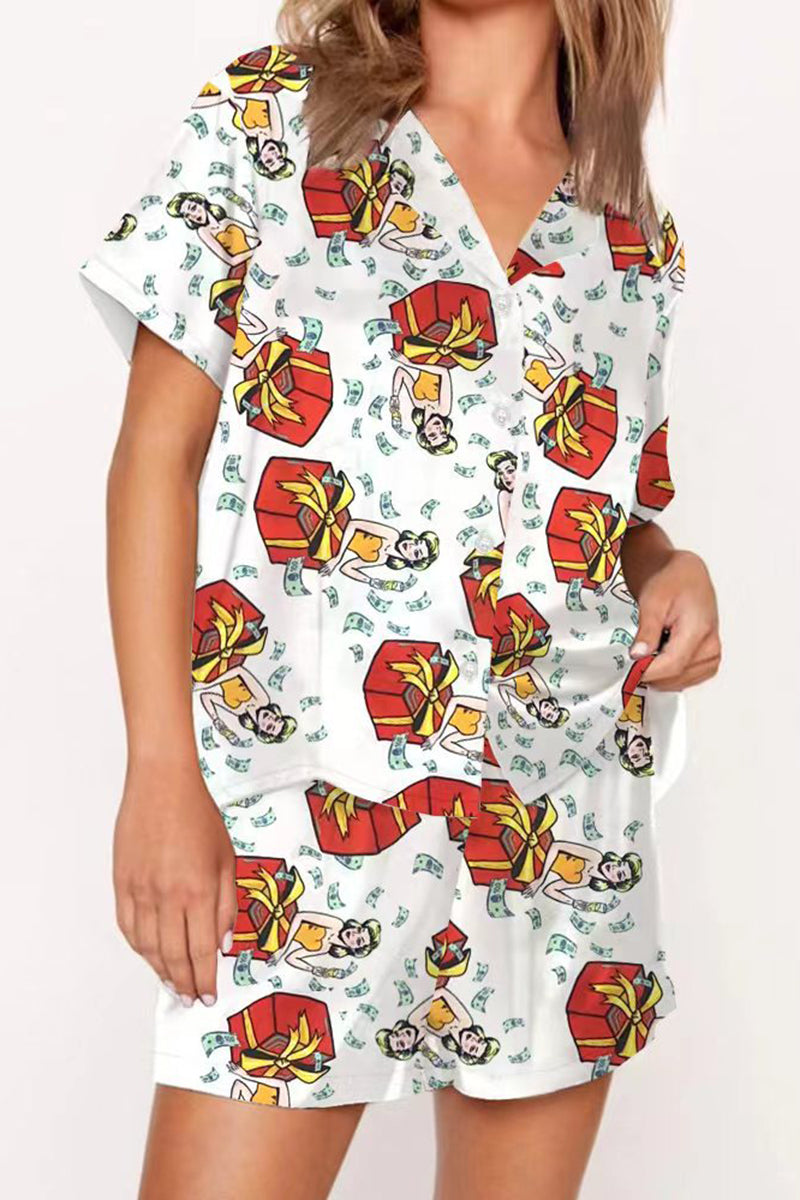 Printed Pajama Set