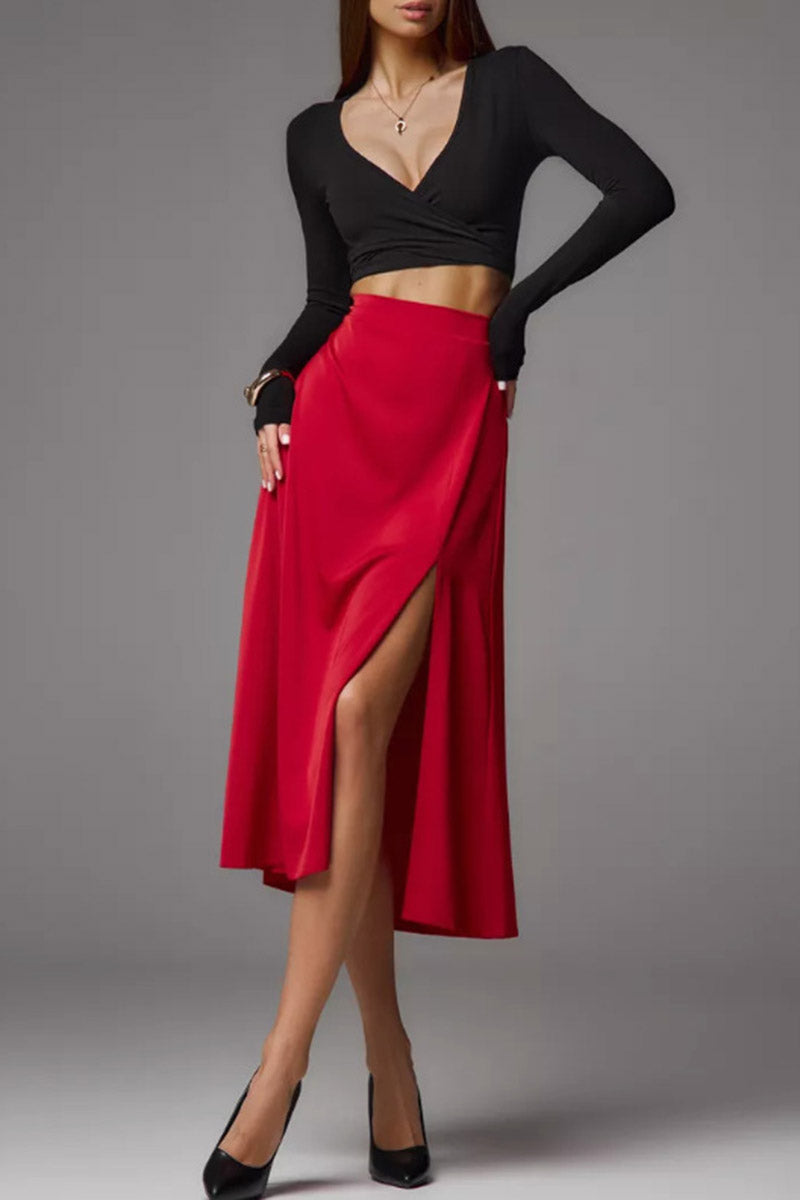 High-Slit Skirt