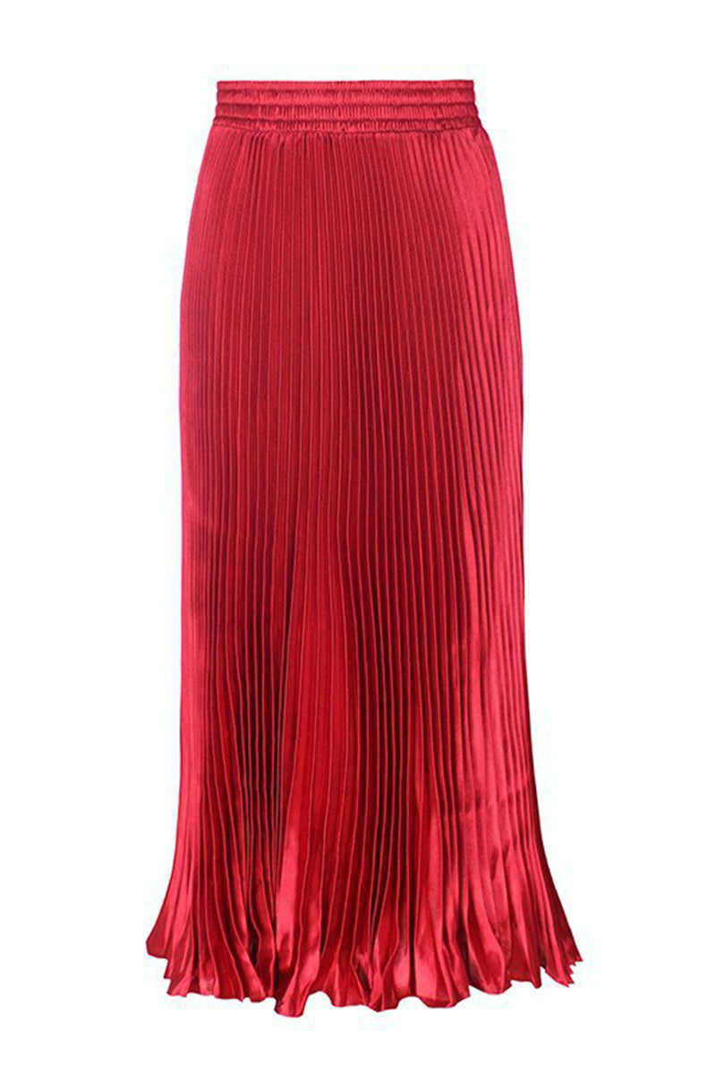 Pleated Midi Skirt