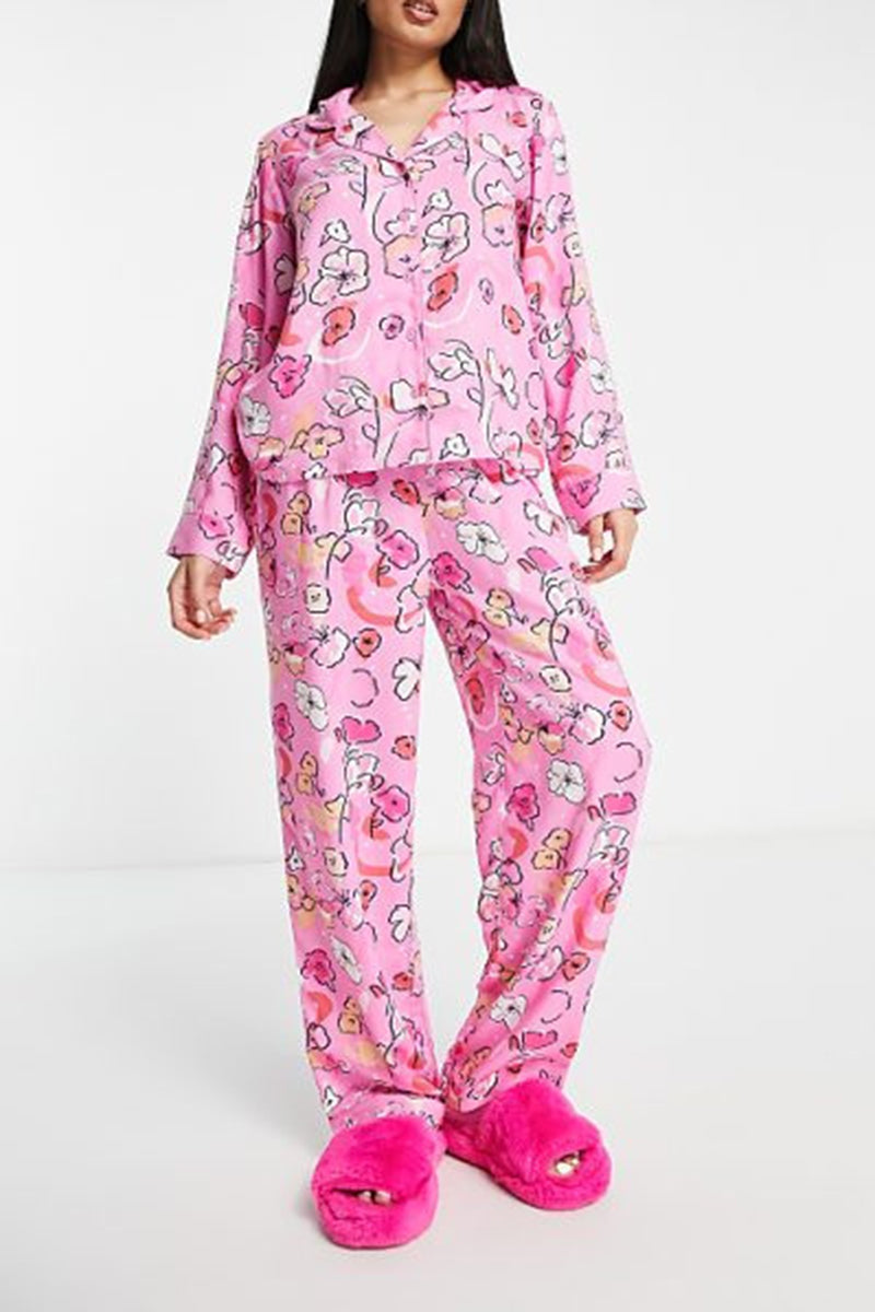 Printed Pajama Set