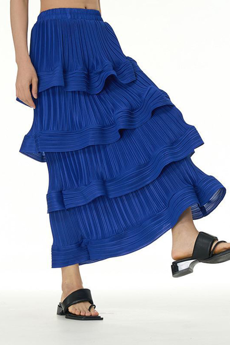 Layered Pleated Skirt