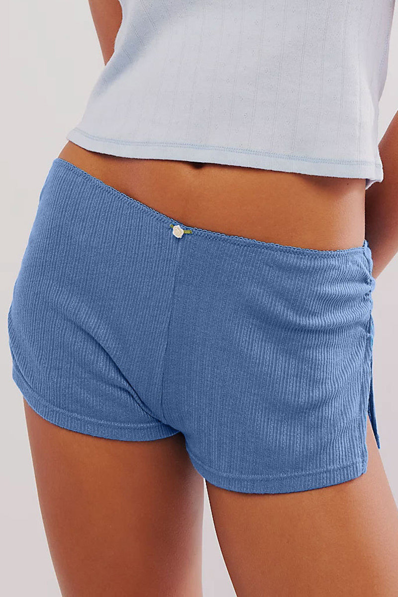 Split Hem Mini Shorts