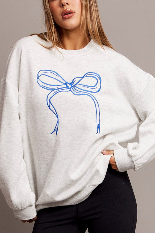 Bow Graphic Pullover Top