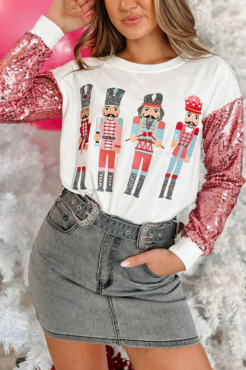 Nutcracker Sequin Top