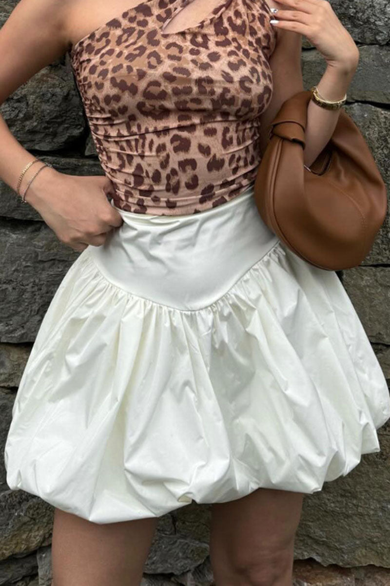 High-Waisted Balloon Skirt